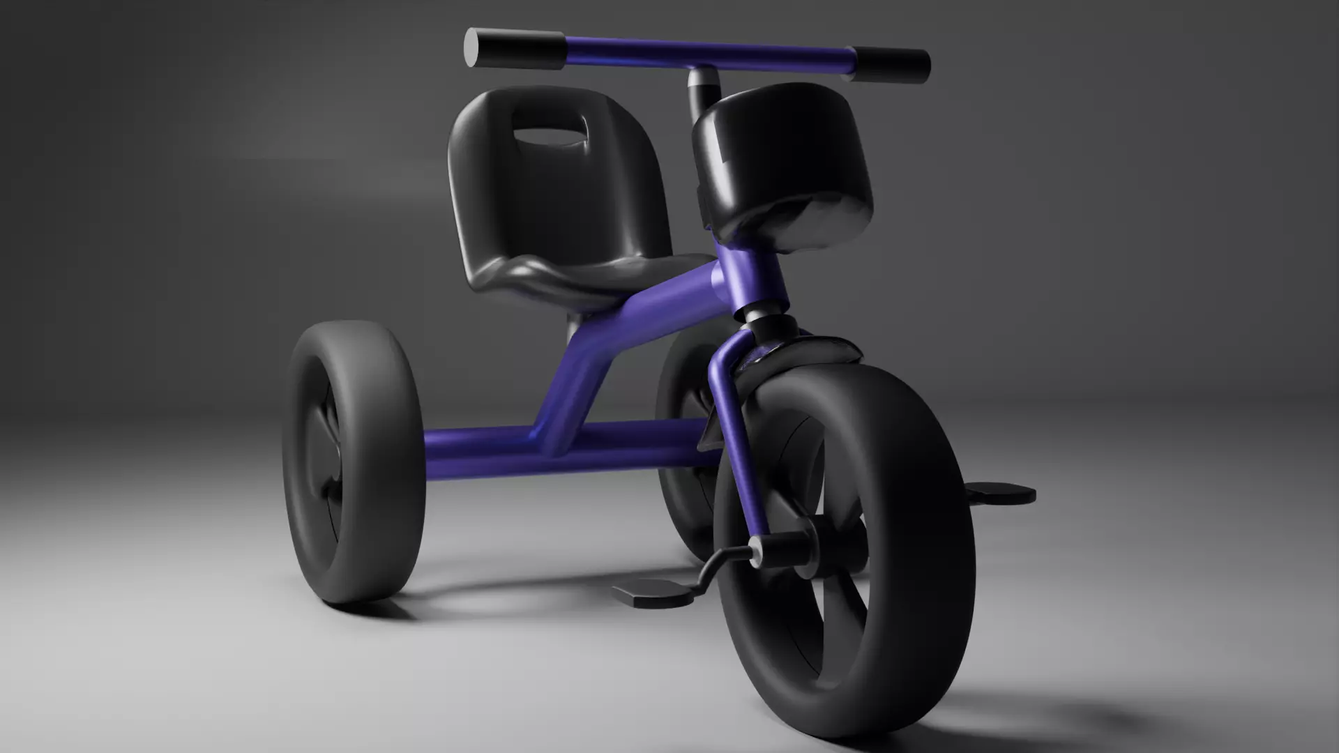Tricycle Free low-poly 3D model