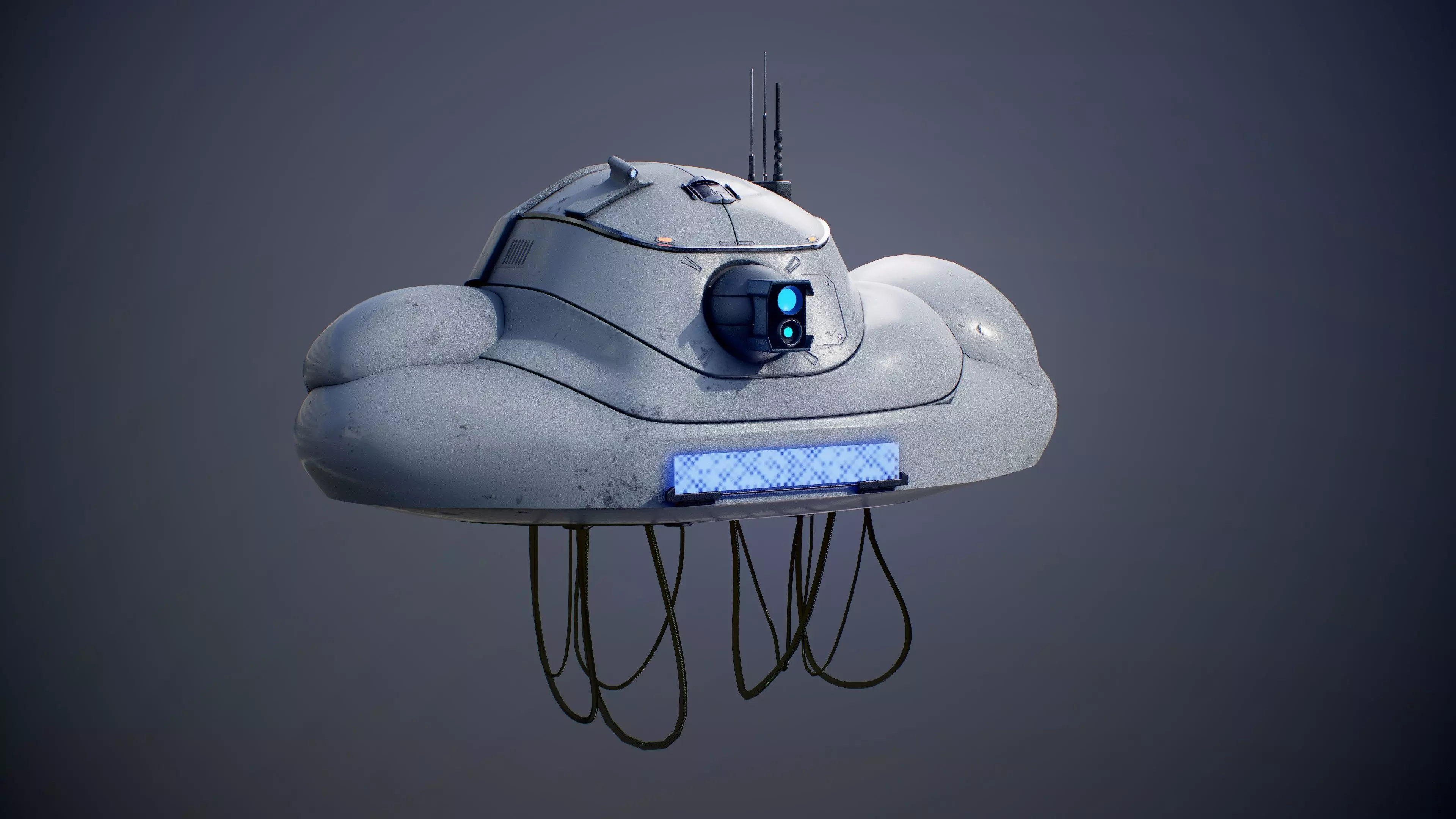 Data Collector Drone Low-poly 3D model