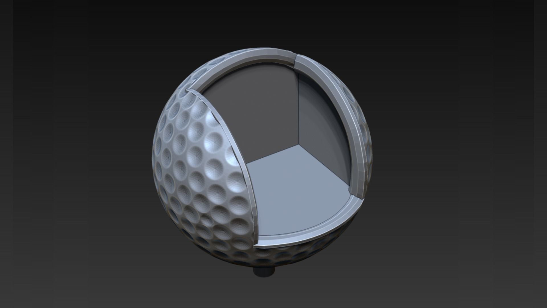 Golf Ball Swing 3D print model_4