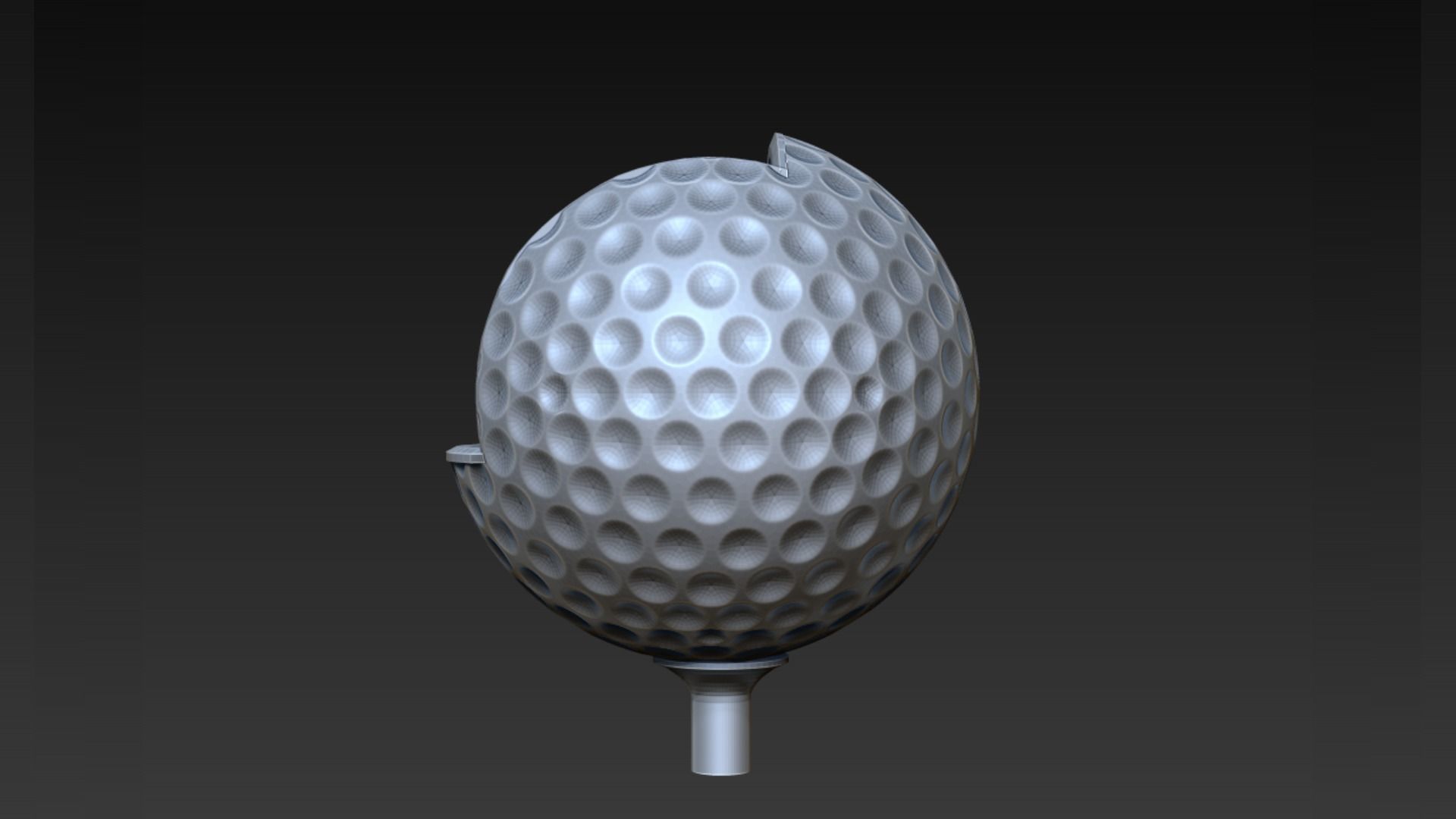 Golf Ball Swing 3D print model_3