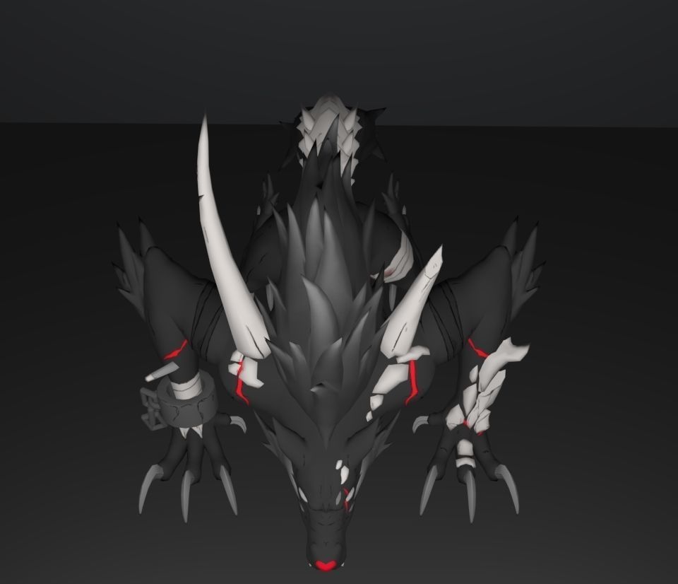 fantasy wolf 3D model_3