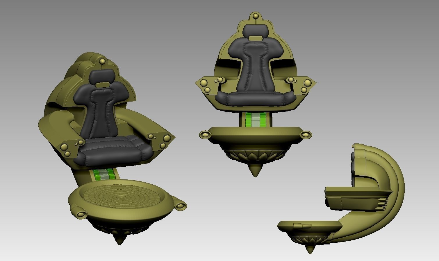 Kang the Conqueror Throne Only 3D print model_1