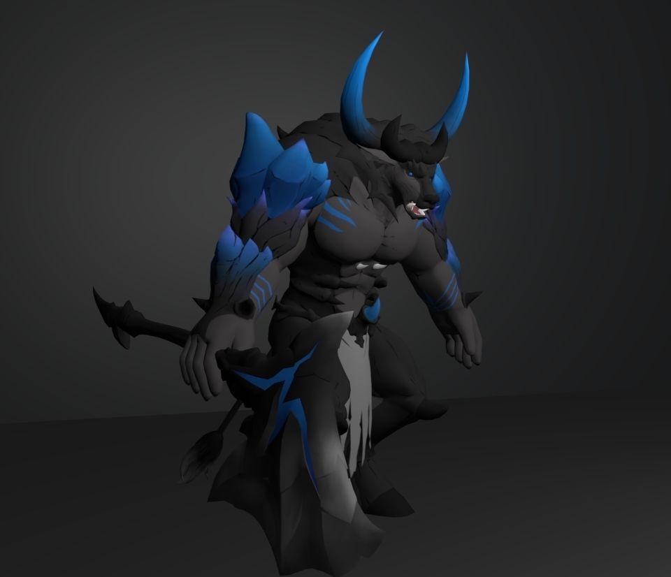 daimond bull 3D model_3