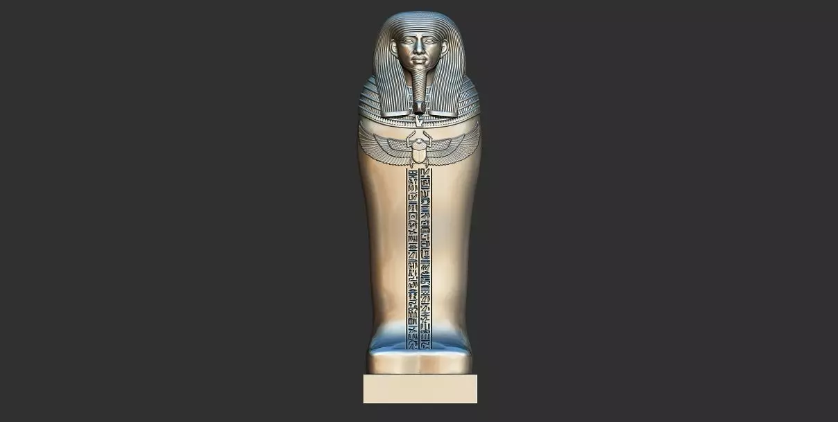 Egyptian Sarcophagus of the Vizier Gemenefhorbak stl  3D model 3D print model_0