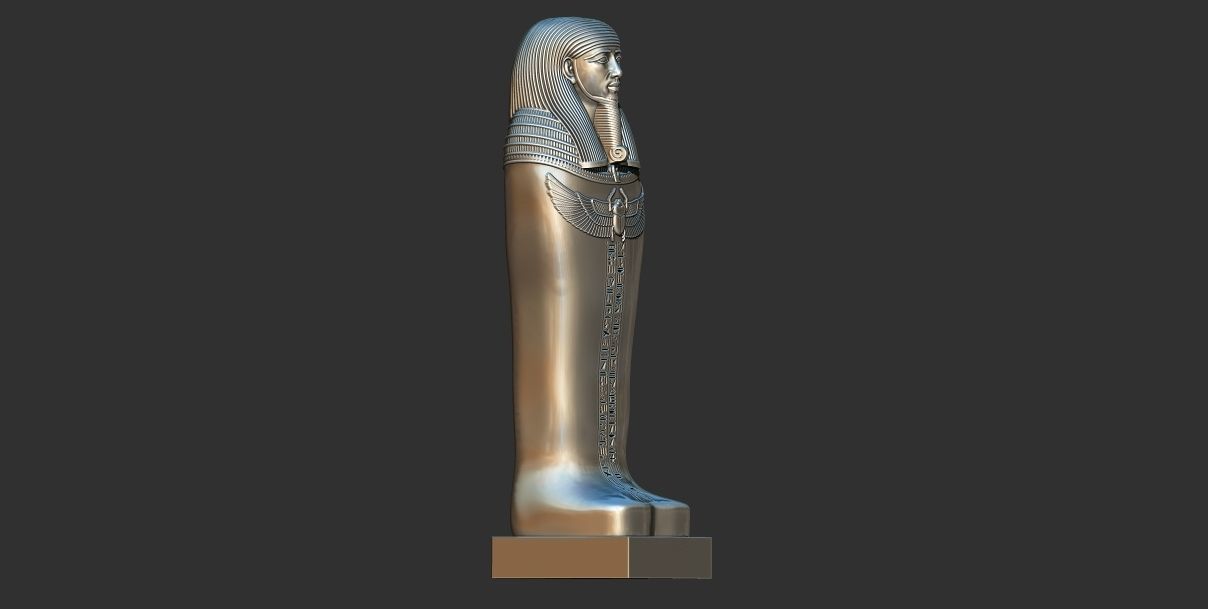 Egyptian Sarcophagus of the Vizier Gemenefhorbak stl  3D model 3D print model_8