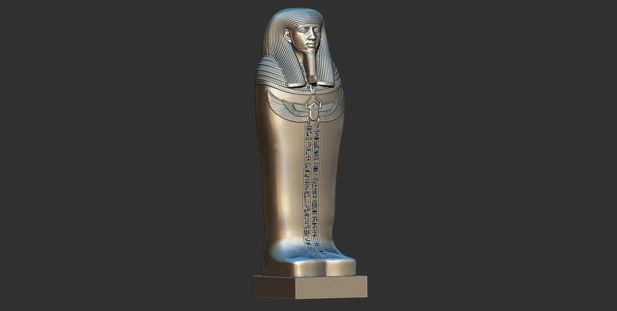 Egyptian Sarcophagus of the Vizier Gemenefhorbak stl  3D model 3D print model_3