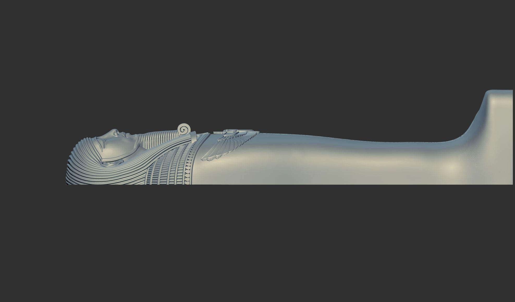 Egyptian Sarcophagus of the Vizier Gemenefhorbak stl  3D model 3D print model_17