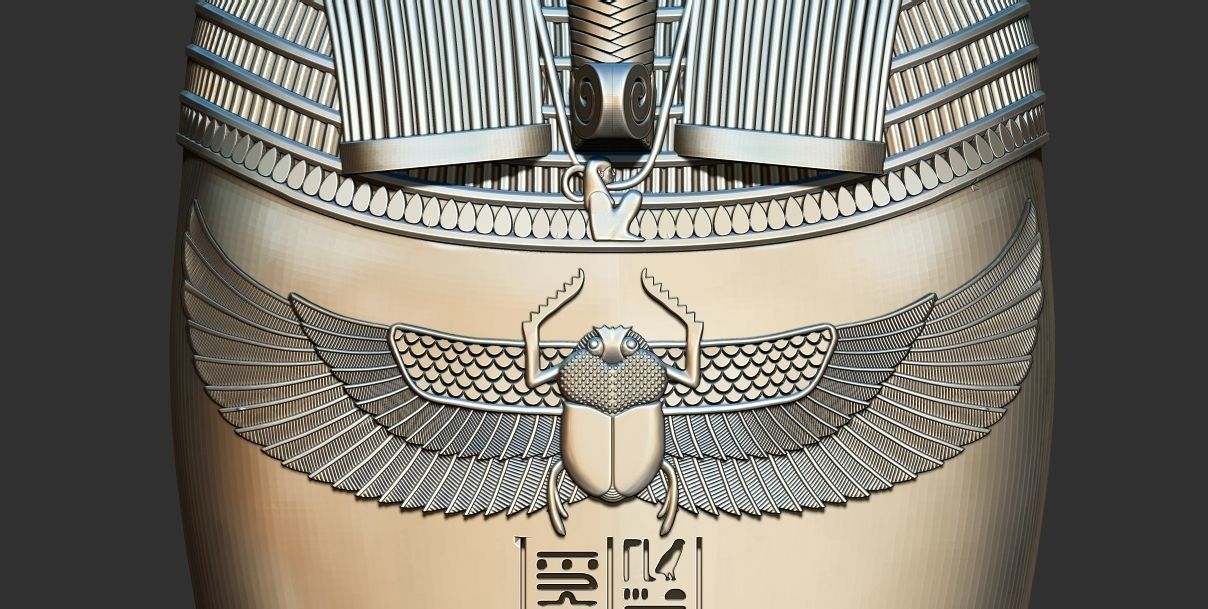 Egyptian Sarcophagus of the Vizier Gemenefhorbak stl  3D model 3D print model_2