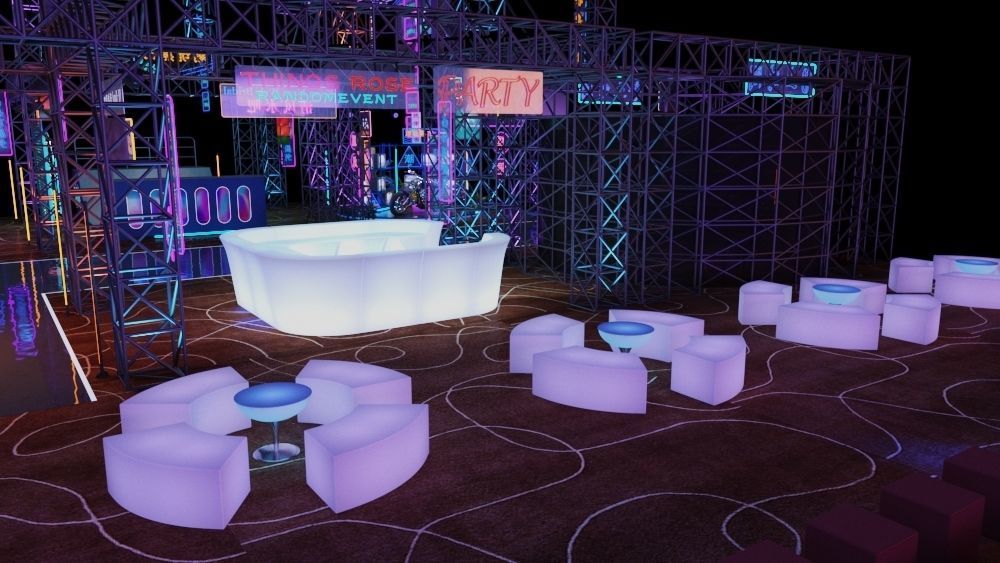 Cyberpunk stage 3D model_16