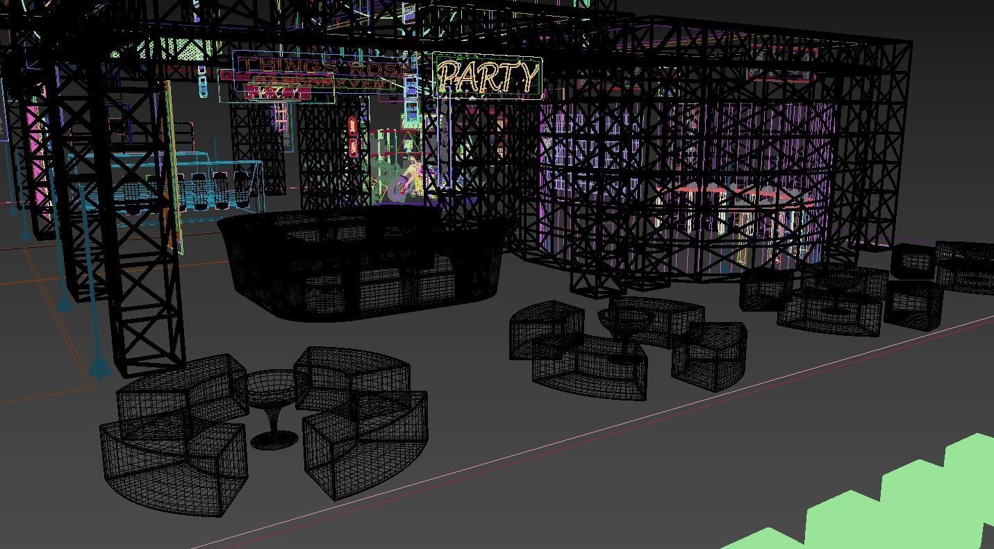 Cyberpunk stage 3D model_9