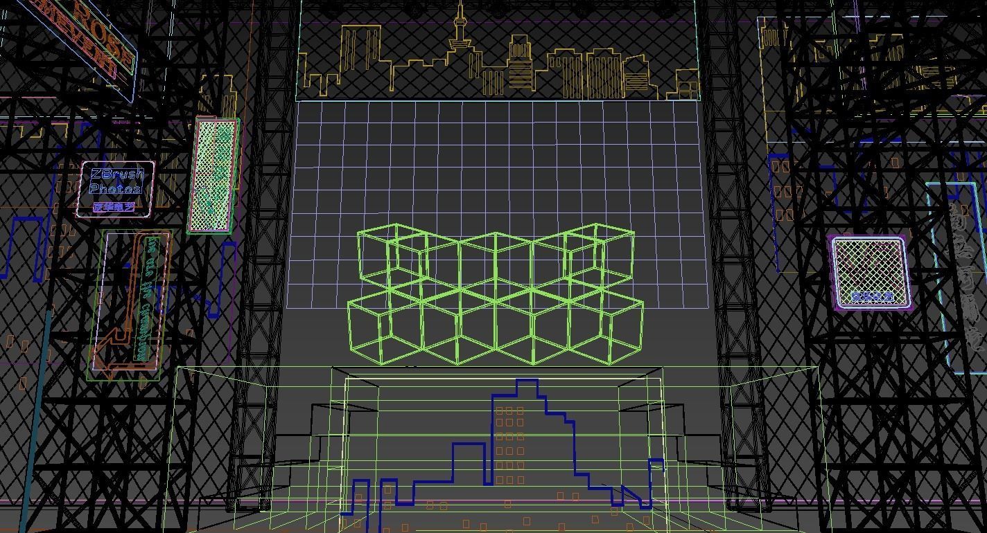 Cyberpunk stage 3D model_10