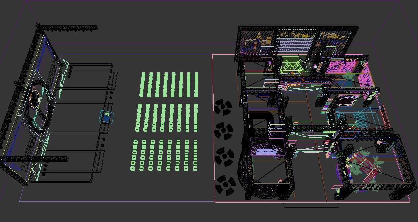 Cyberpunk stage 3D model_4