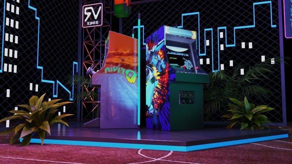 Cyberpunk stage 3D model_12