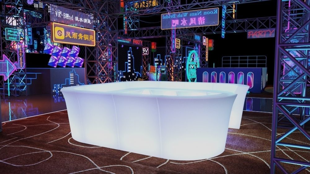 Cyberpunk stage 3D model_14