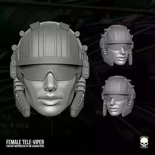 Female Tele Viper Fan Art 3D printable For Action Figures 3D print model