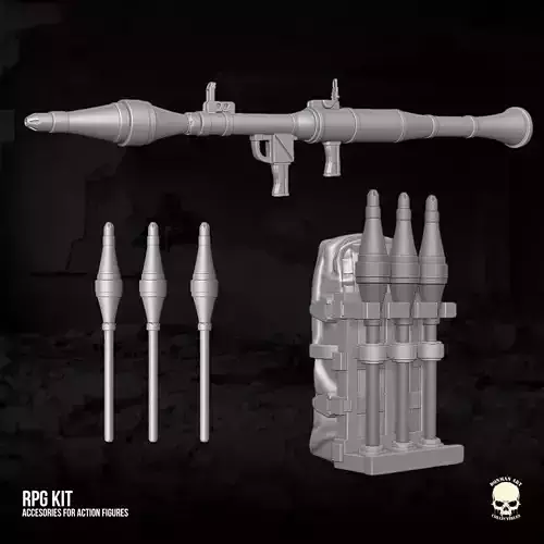 RPG kit 3D printable files for Action Figures 3D print model
