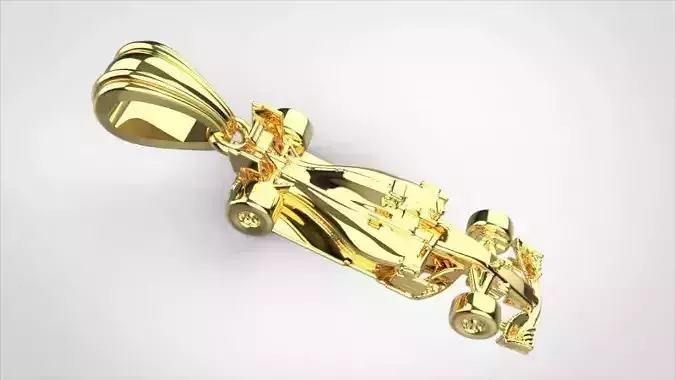 F1 Solid Racing Keychain Creative Necklace Charm Pendant Jewelry