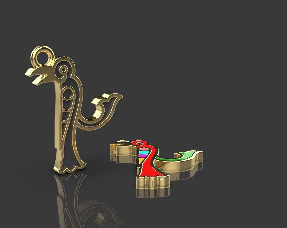 Armenian letters 3D print model_8