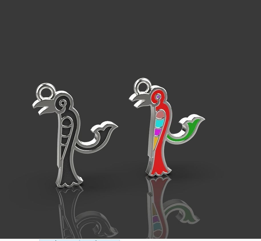 Armenian letters 3D print model_3