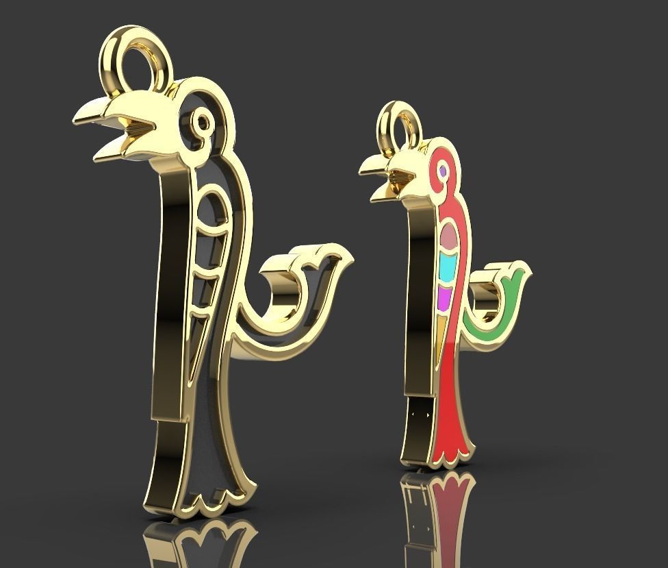 Armenian letters 3D print model_5