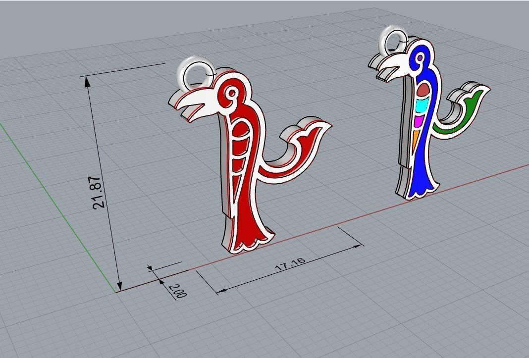 Armenian letters 3D print model_10