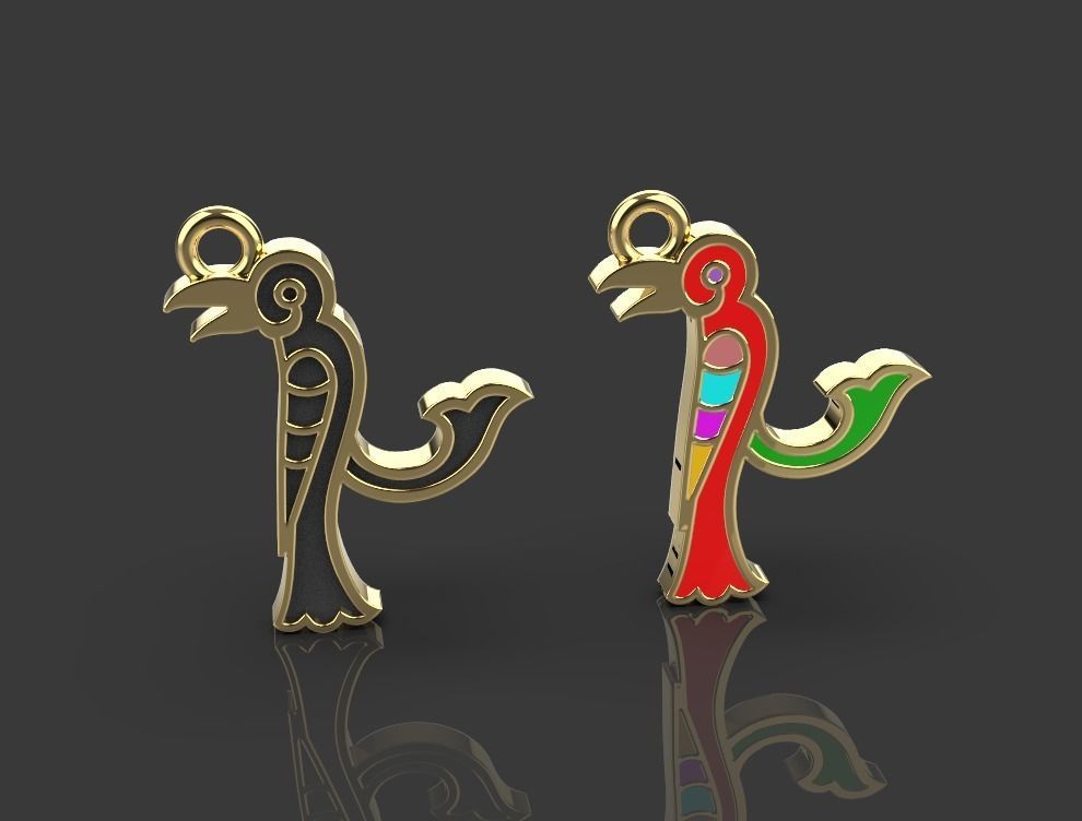 Armenian letters 3D print model_2