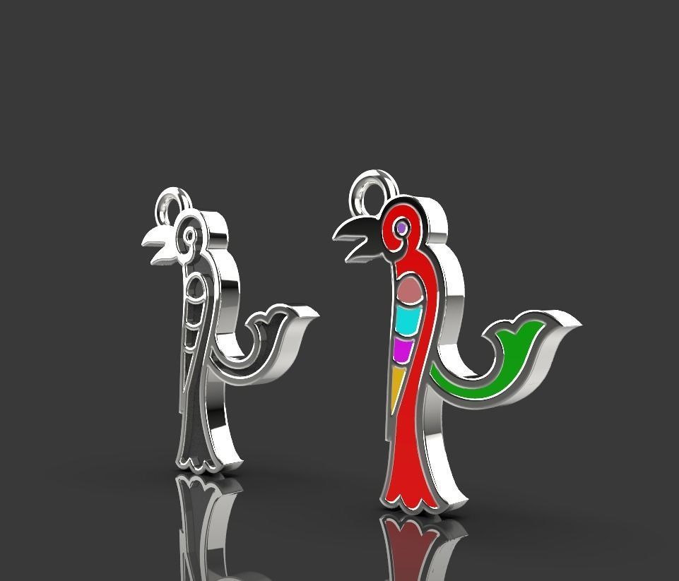 Armenian letters 3D print model_1