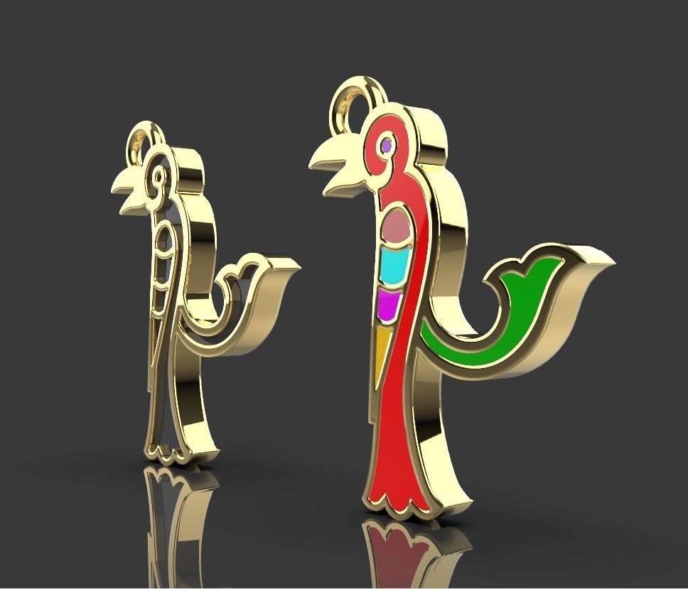 Armenian letters 3D print model_6