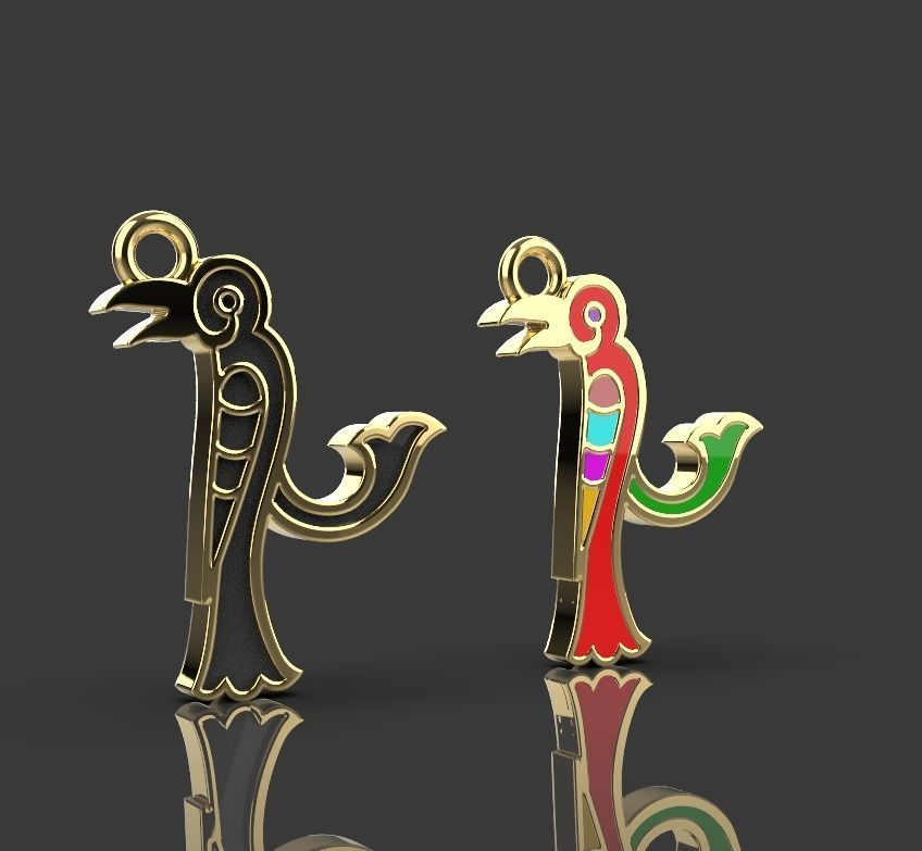 Armenian letters 3D print model_4