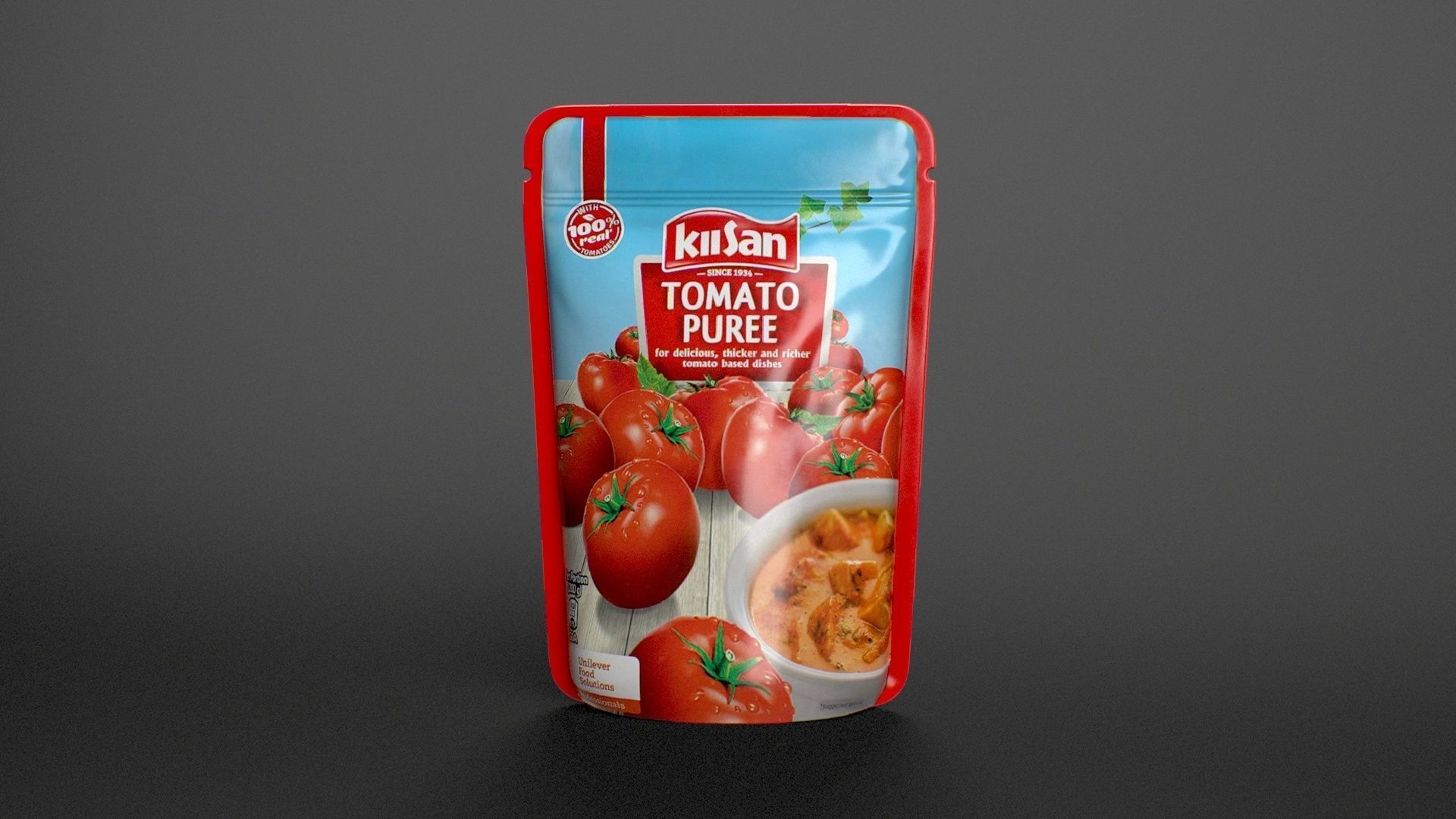 Tomato Puree Low-poly 3D model_4