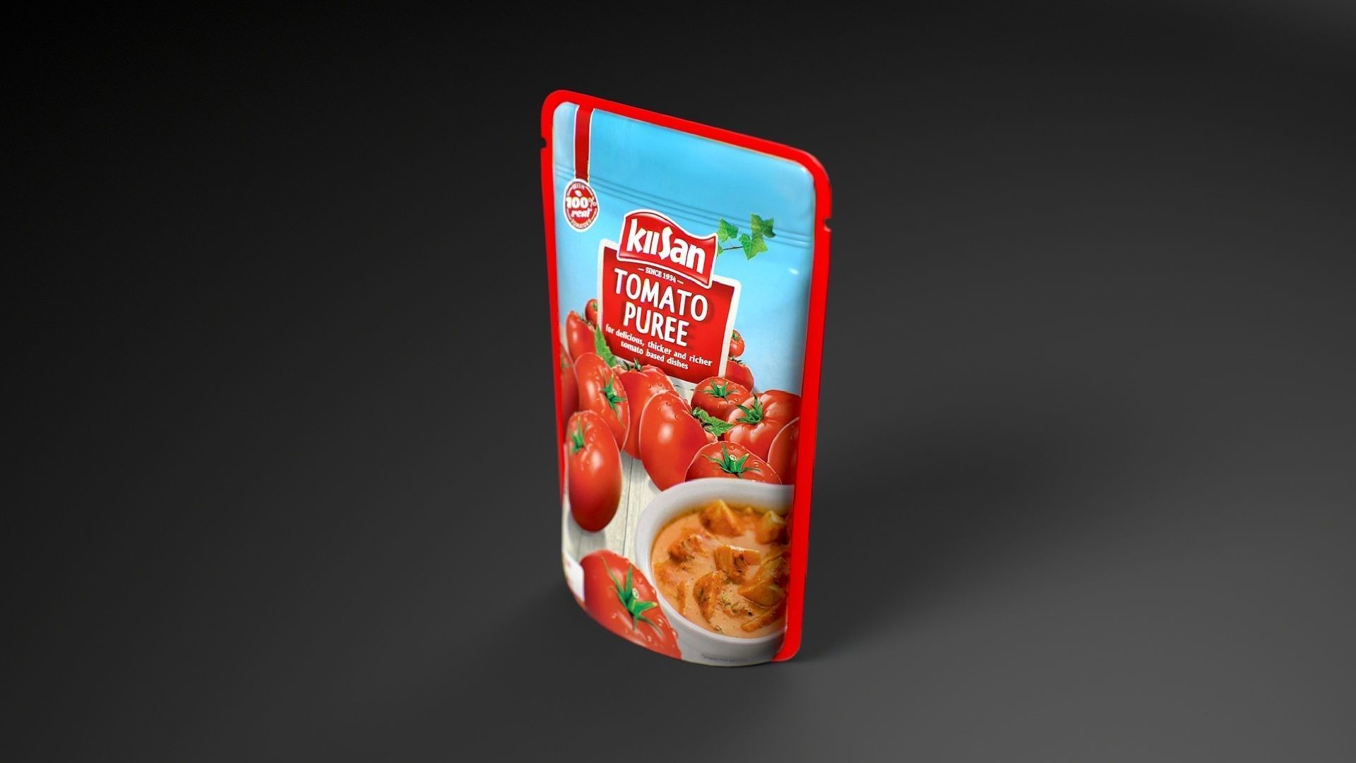 Tomato Puree Low-poly 3D model_2