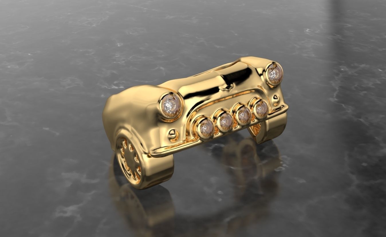 mini cooper ring gems  3D print model_20