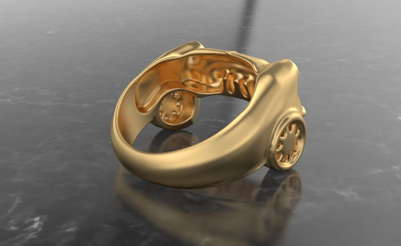 mini cooper ring gems  3D print model_18