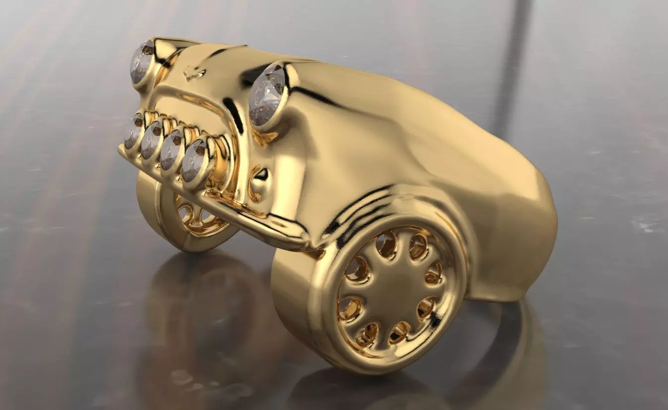 mini cooper ring gems  3D print model_0