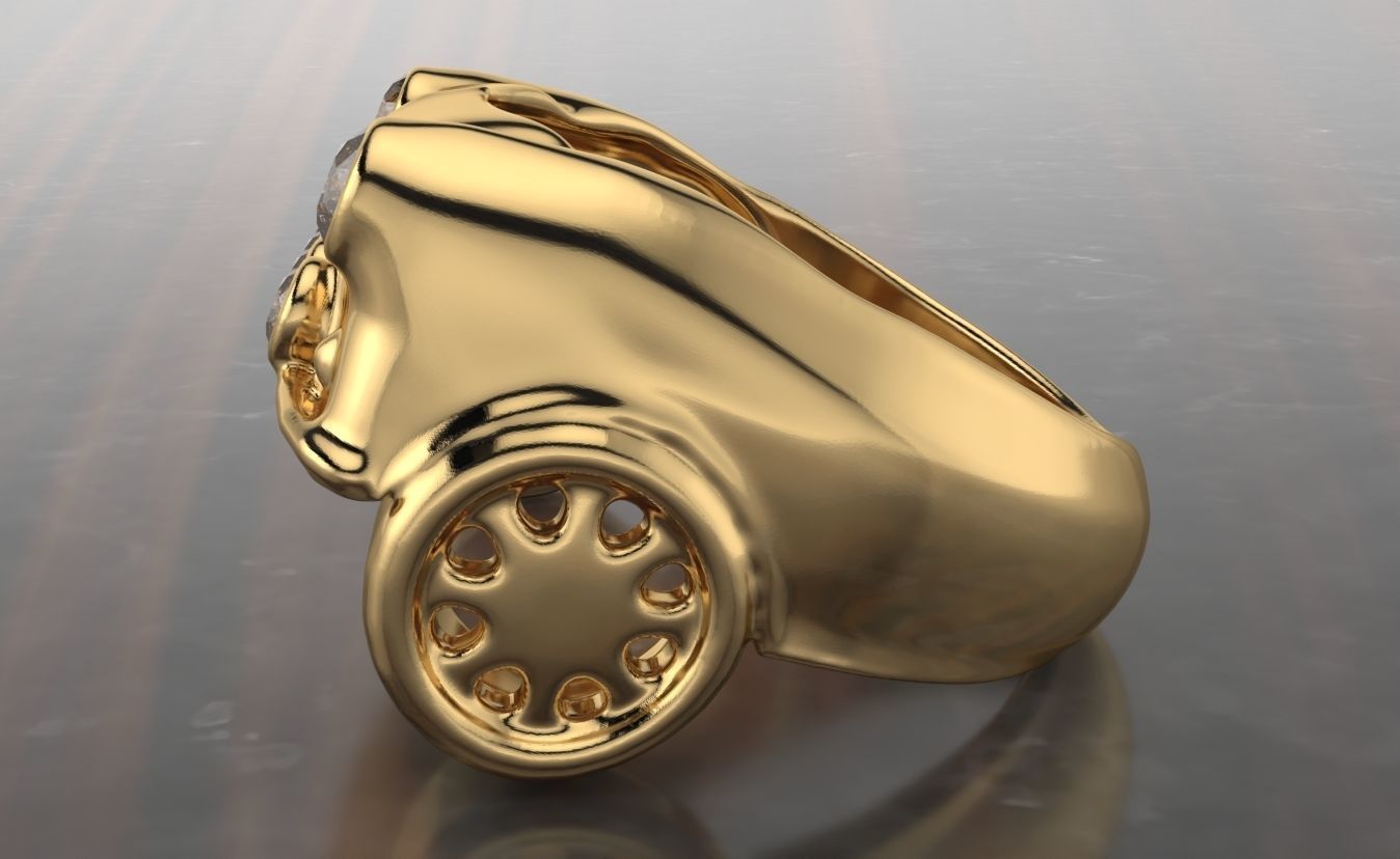 mini cooper ring gems  3D print model_1