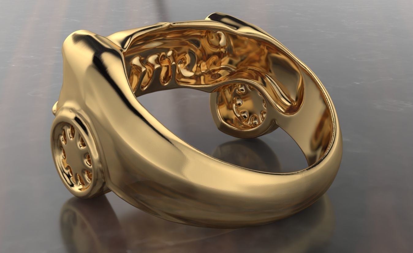 mini cooper ring gems  3D print model_2