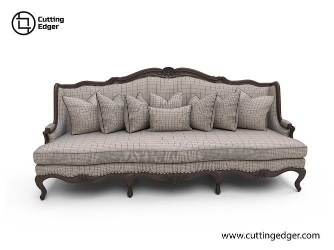 Luxurious Lounge Sofa 3D model