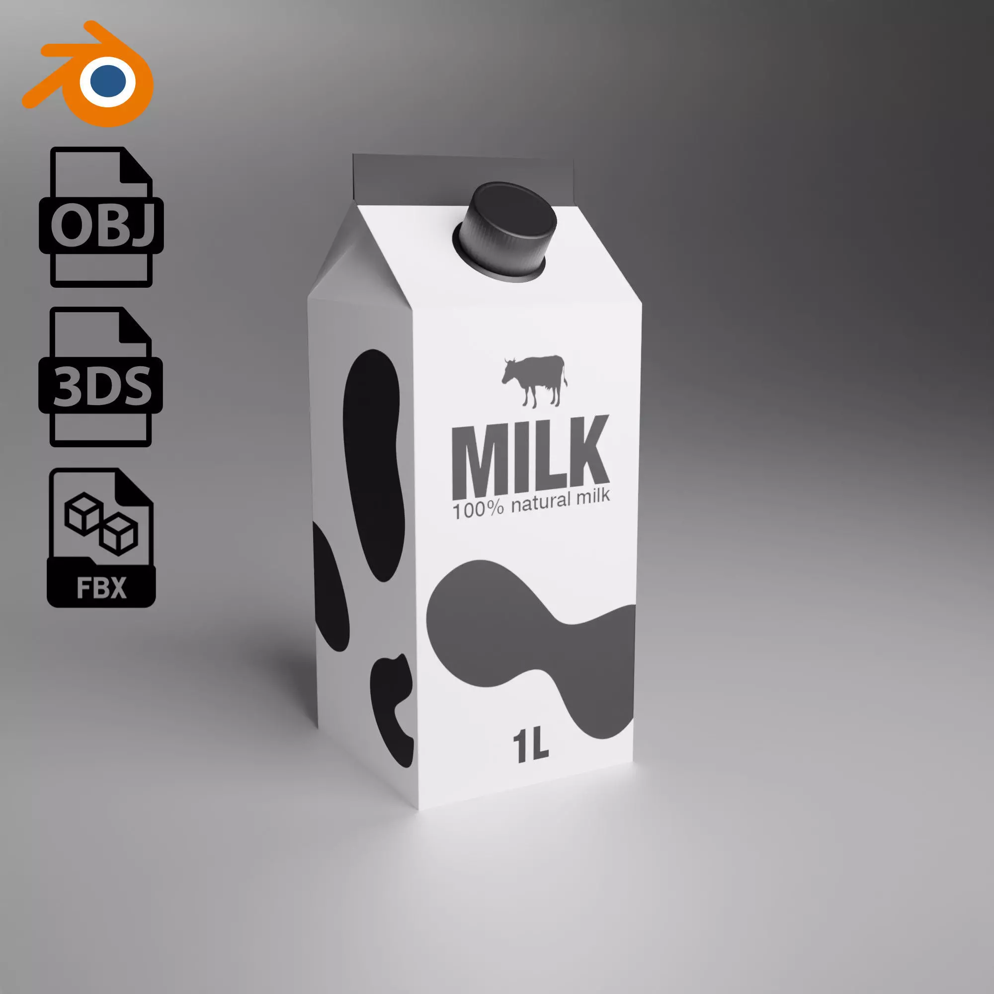 Milk Container 3D model
