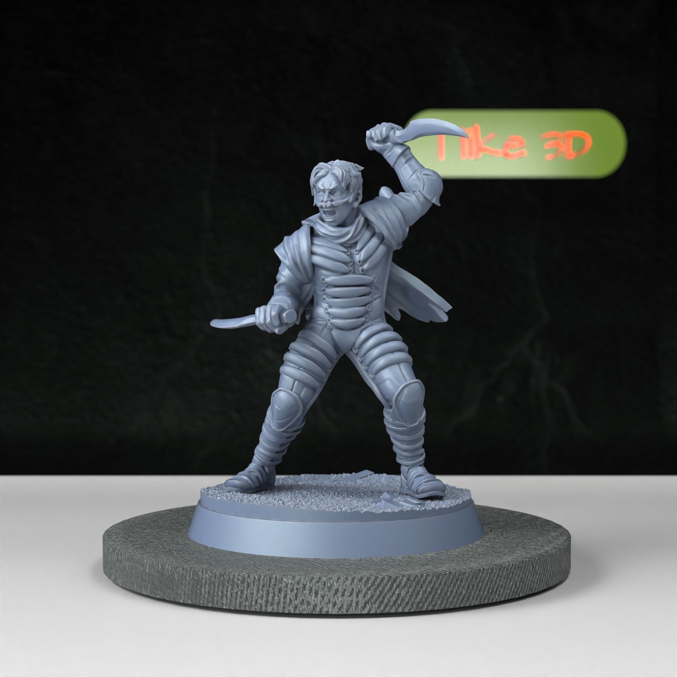 Desert Nomad Amer Sirocco Miniature Inspired by Dune and Dune 2 3D print model_2