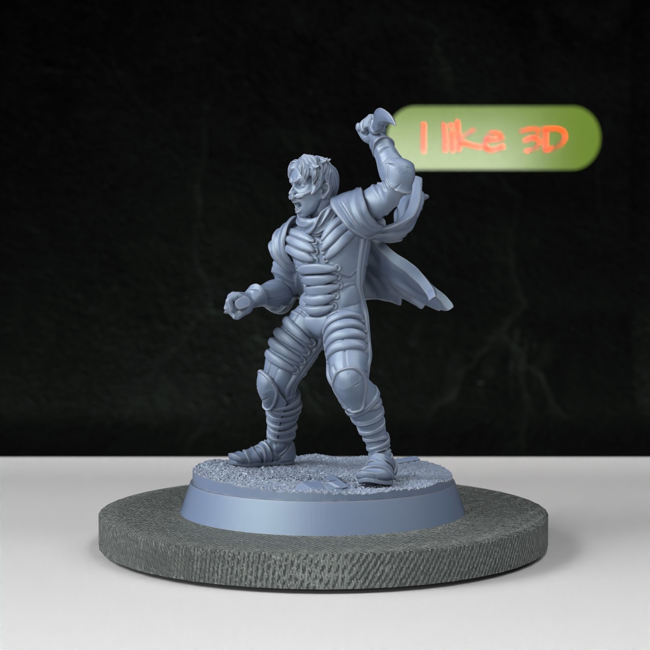 Desert Nomad Amer Sirocco Miniature Inspired by Dune and Dune 2 3D print model_6