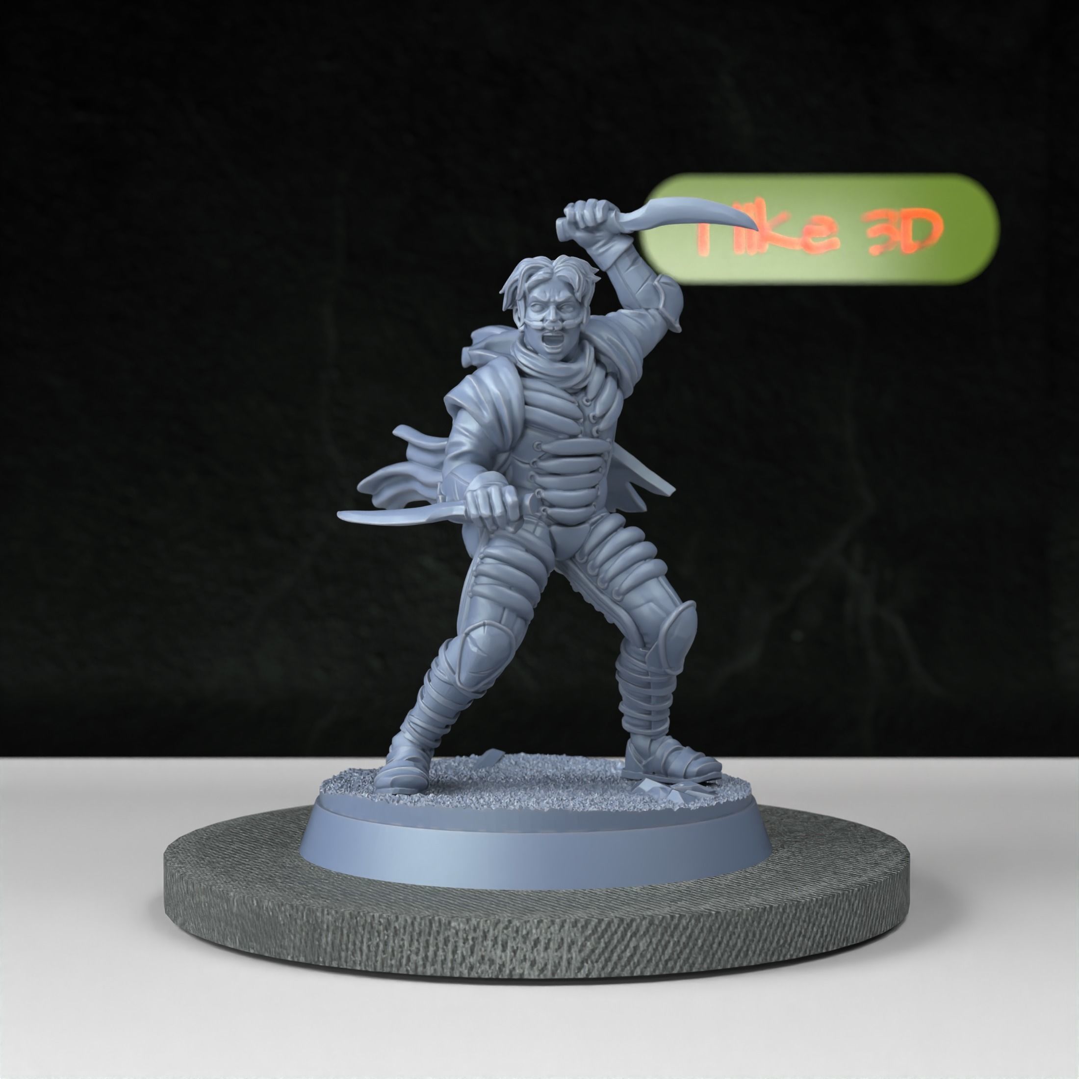 Desert Nomad Amer Sirocco Miniature Inspired by Dune and Dune 2 3D print model_3