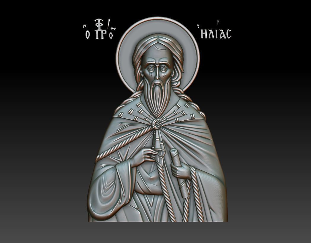Elijah the prophet 3D print model_8