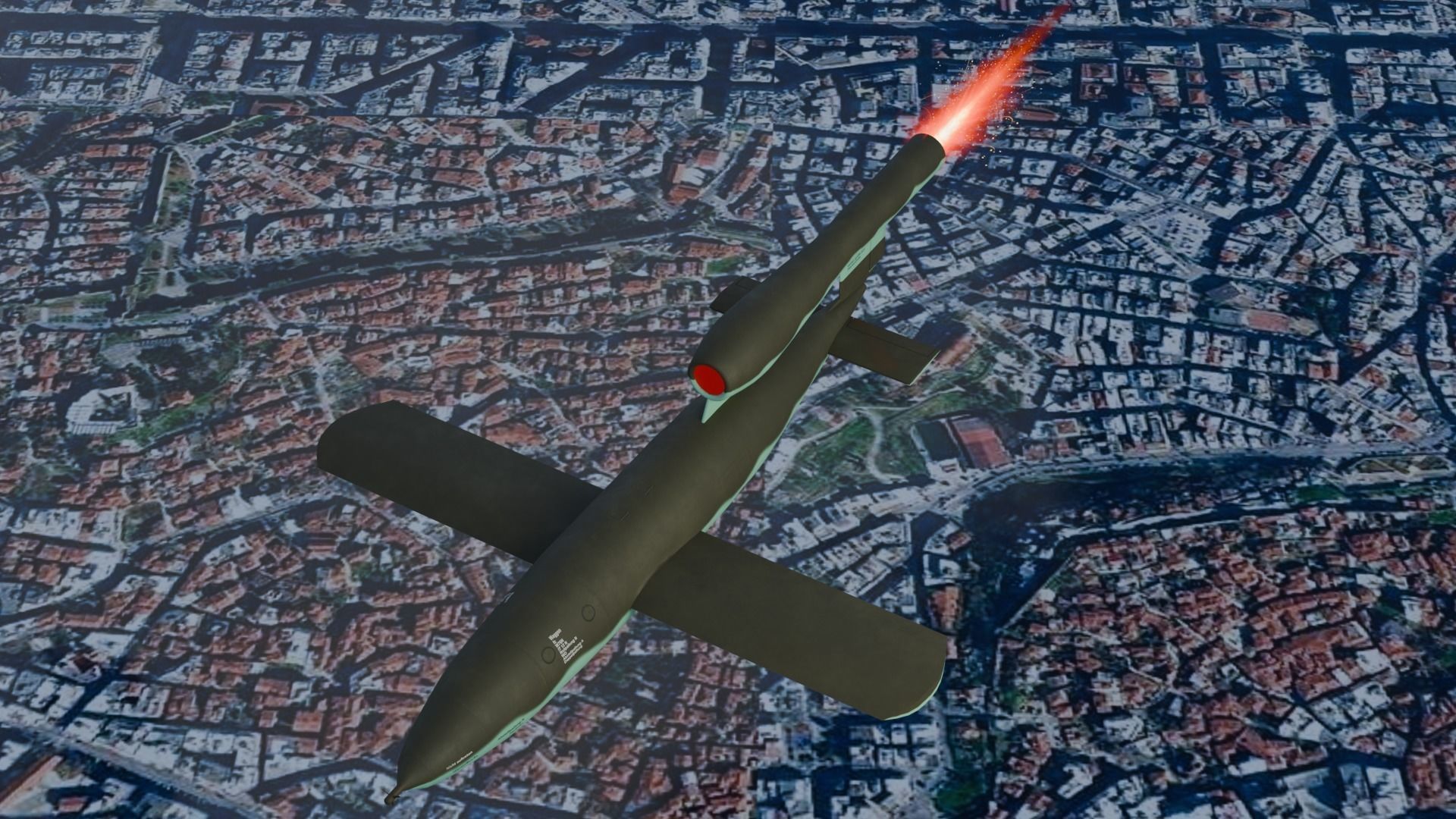 V1 Flying Bomb Low-poly 3D model_3