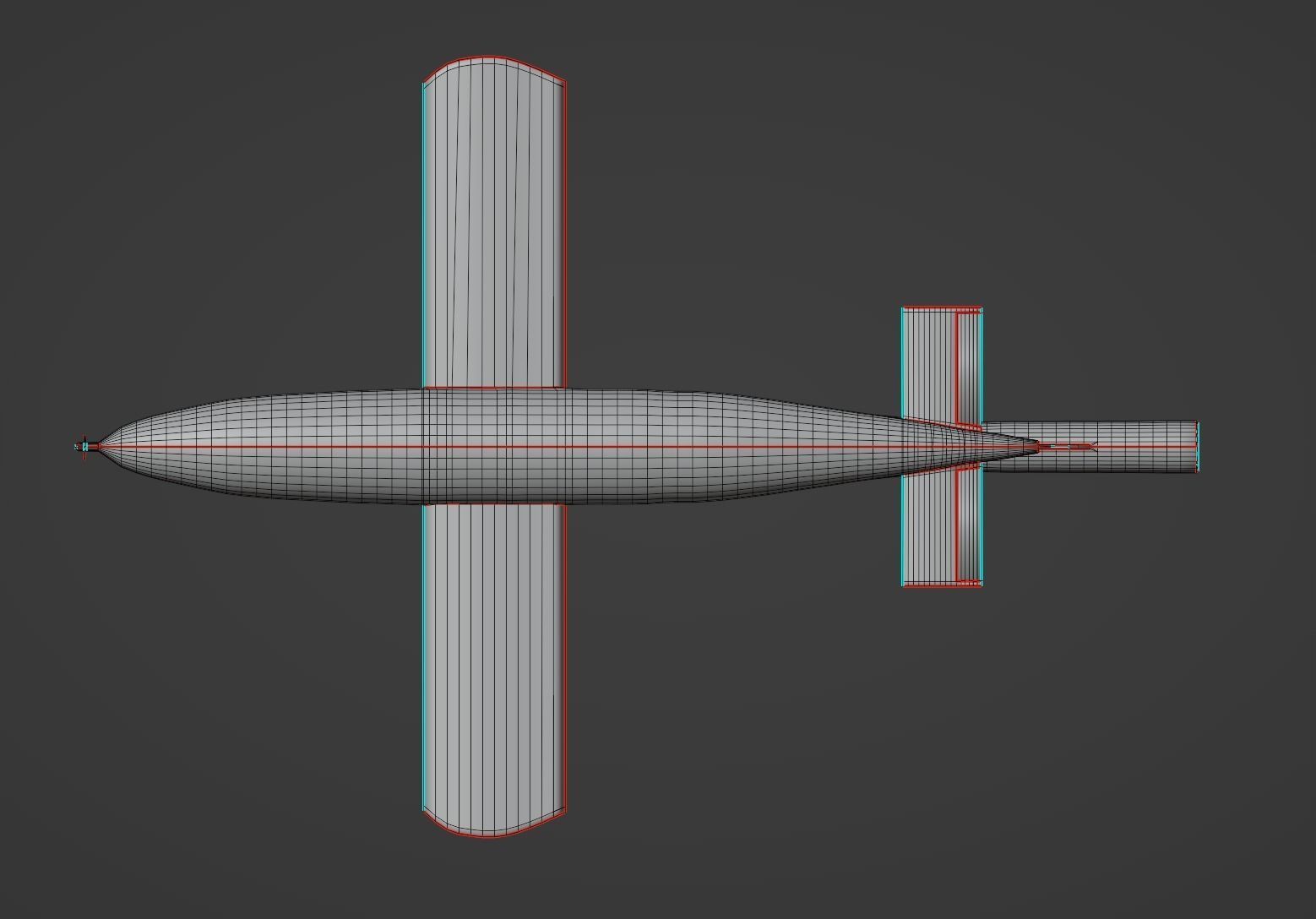 V1 Flying Bomb Low-poly 3D model_11