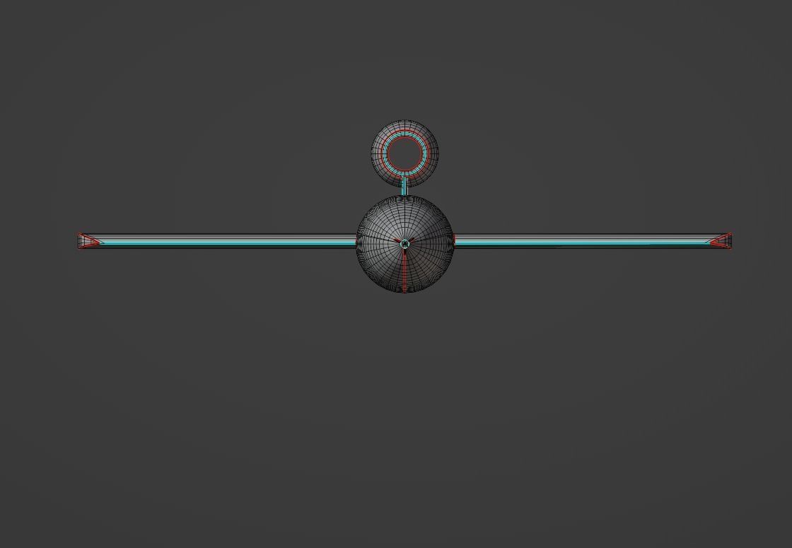 V1 Flying Bomb Low-poly 3D model_12