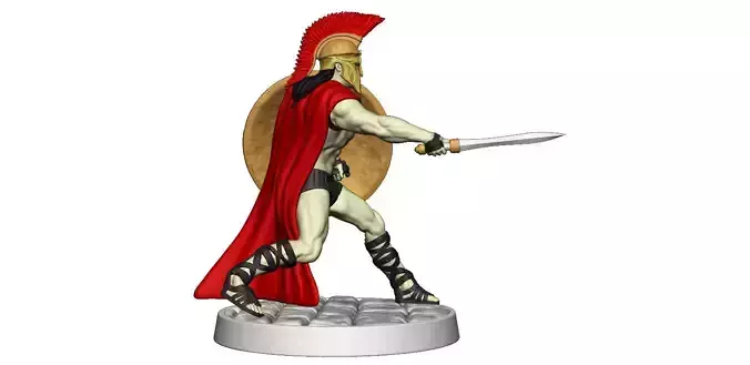 Spartan 12 Starter set Light spartan army 3D print model