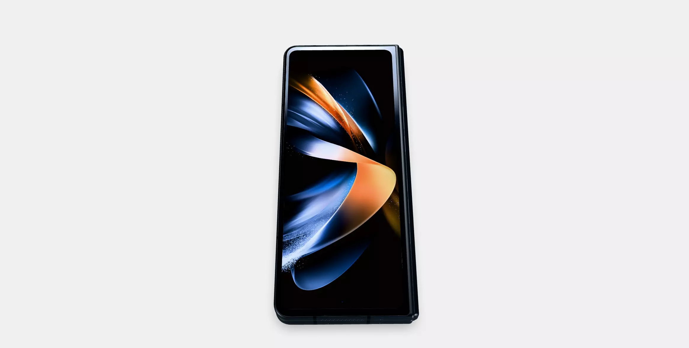 Samsung Galaxy Z Fold4 Black Low-poly 3D model_0