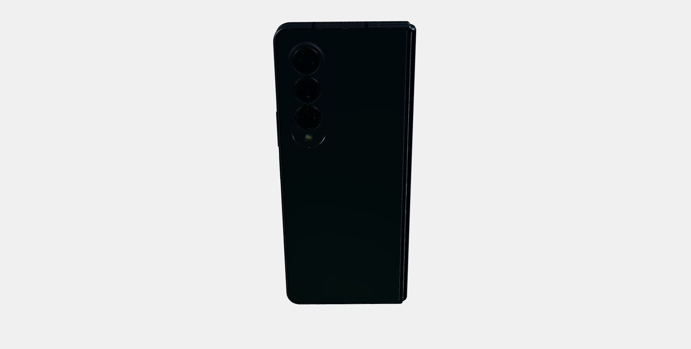 Samsung Galaxy Z Fold4 Black Low-poly 3D model_7