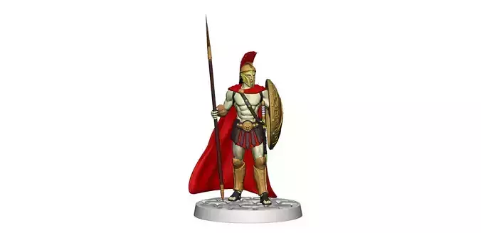 Spartan 2 Second set Medium spartan army 3D print model