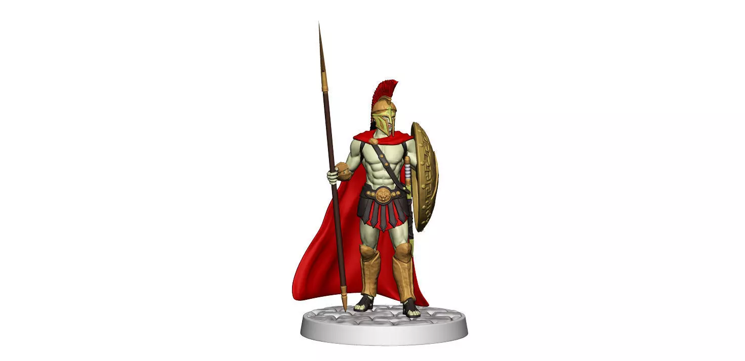 Spartan 2 Second set Medium spartan army 3D print model_0